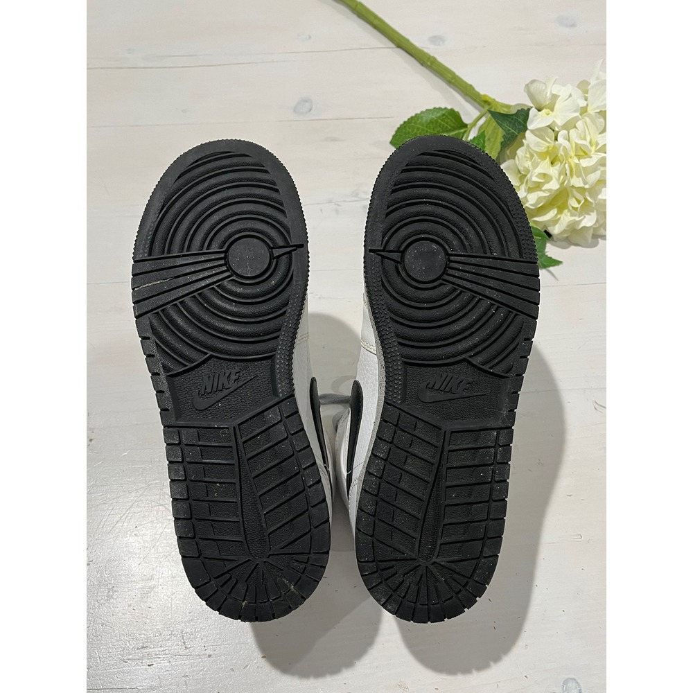 Nike Air Jordan 1 Mid SE White‎ Black Cement GS Sz 6Y / 38.5 Basketball Shoes - Picture 8 of 8